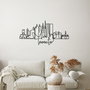 Wallity Toronto Escultura de pared de metal Negro